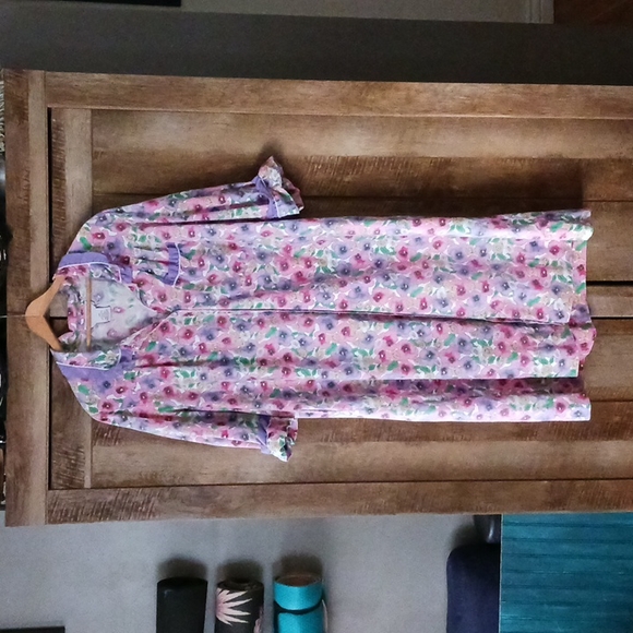 Vintage Models Coat House Dress Robe Floral - Picture 1 of 6